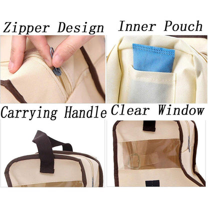 4PCS Beige Travel Shoe Bags - Dustproof Storage for Long and Short Boots