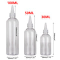 Premium 100pcs 100ml Transparent Needle Tip Squeeze Bottles for Liquids Glue and Crafts