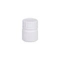 Premium 100pcs 50ml White HDPE Capsule Bottles with Screw Caps and Foil Seals