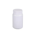 Premium 100pcs 50ml White HDPE Capsule Bottles with Screw Caps and Foil Seals