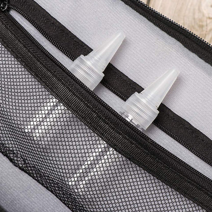 Transparent Needle Tip Plastic Bottles - 100pcs Squeeze Dispensing 50ml