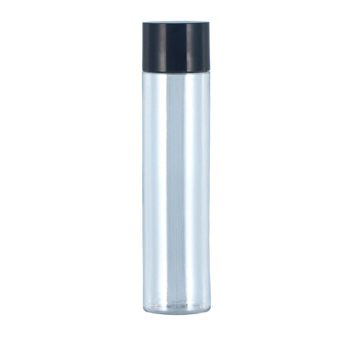 Plastic Toner Lotion Bottles Refillable Travel Cosmetic Containers 50/100/150ml - Transparent/Black