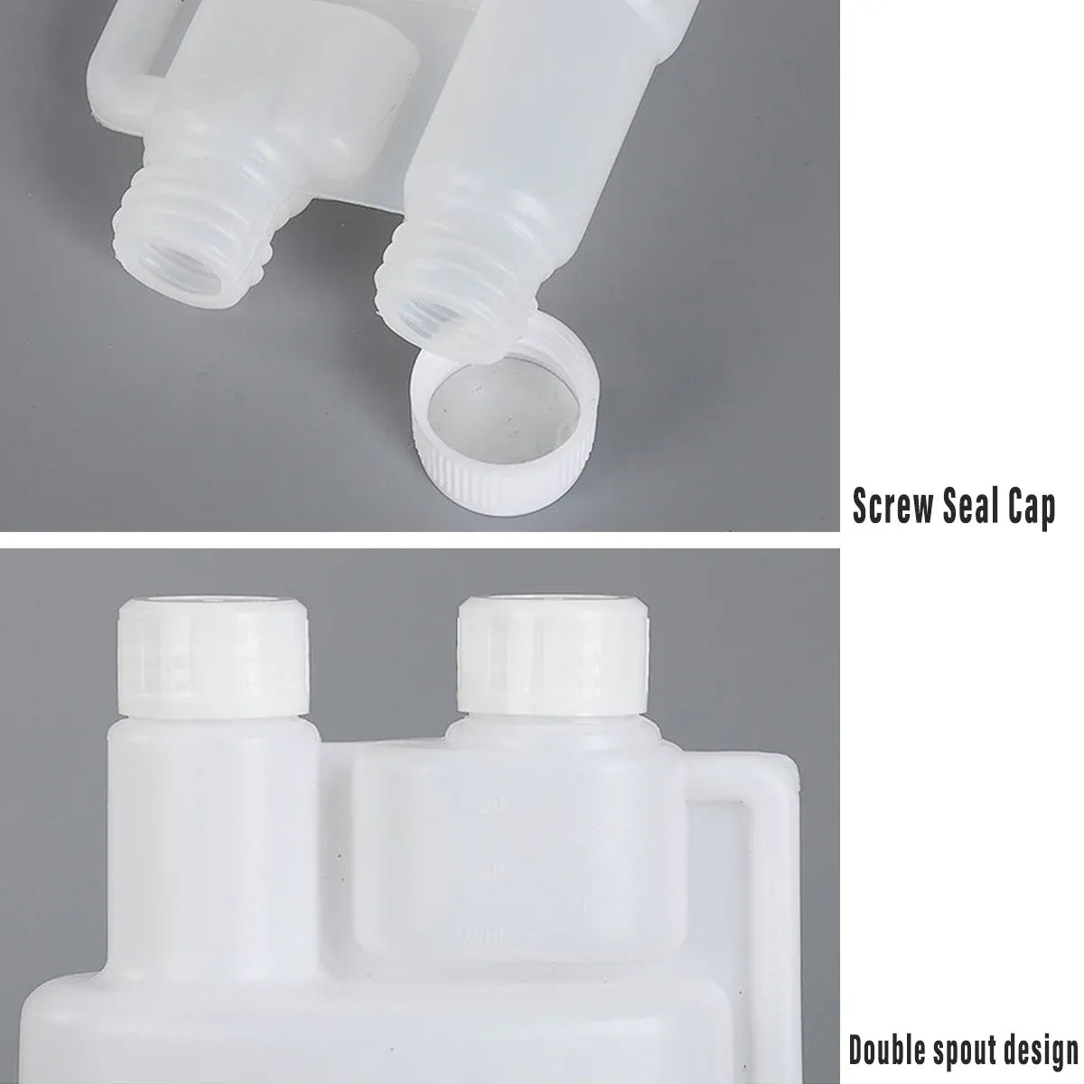 Premium Twin Chamber Chemical Bottle with Tamper Evident Cap - 500ml, 10 Pack