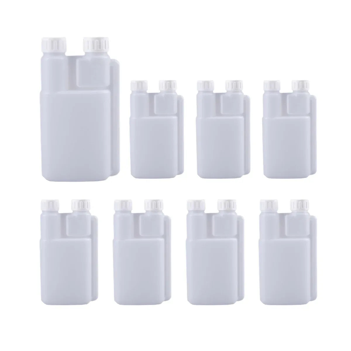 Premium Twin Chamber Chemical Bottle with Tamper Evident Cap - 500ml, 10 Pack