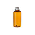 Premium 20pcs Brown 200ml PET Cosmetic Bottles with Aluminium Screw Lids