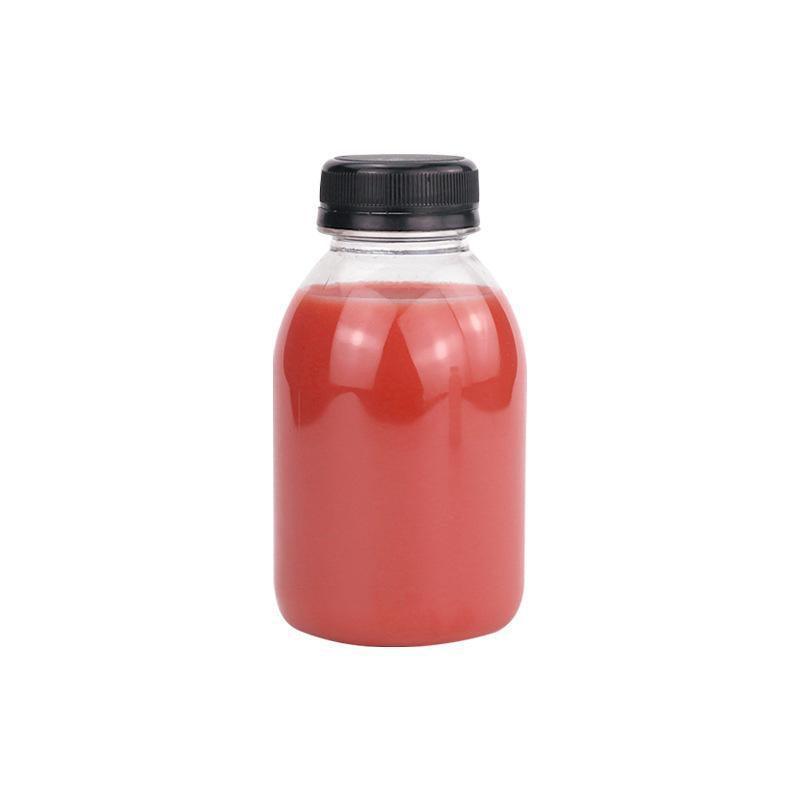 250ml Clear Plastic Juice Bottles - 20pcs - Reusable Beverage Container