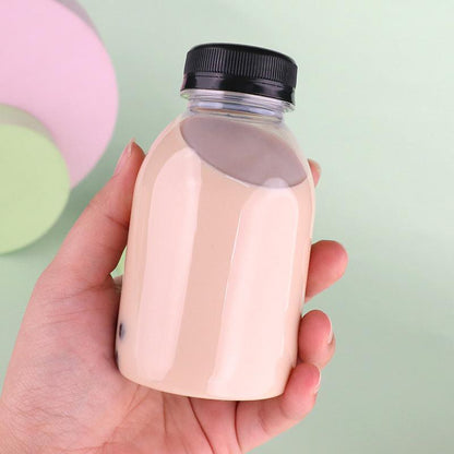 250ml Clear Plastic Juice Bottles - 20pcs - Reusable Beverage Container