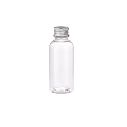 20pcs Brown Transparent 100ml Cosmetic Bottles with Aluminum Lids