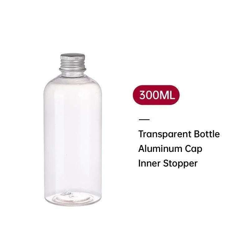 Premium 20pcs Clear 200ml PET Cosmetic Bottles with Aluminium Screw Lids