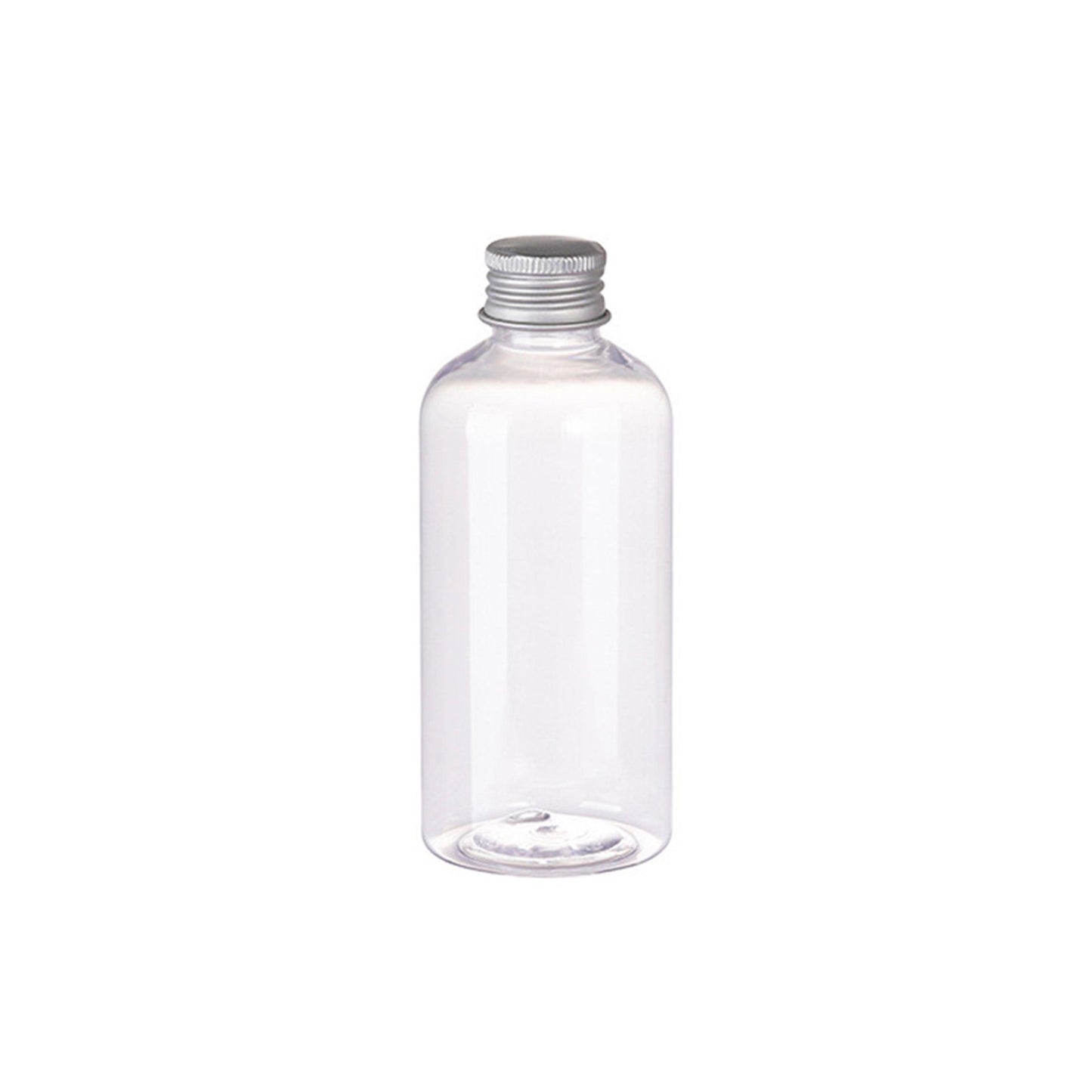 20pcs Brown Transparent 200ml Cosmetic Bottles with Aluminum Lids