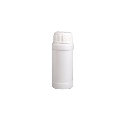 50pcs White Plastic Chemical Bottles 200ml with Screw Cap for Lab Storage
