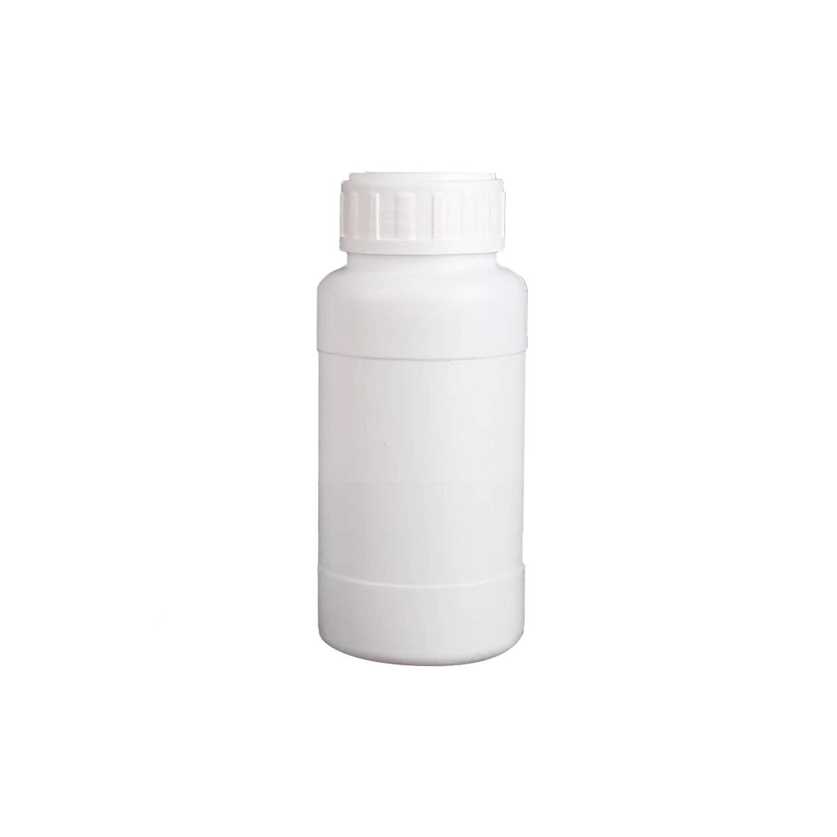 50pcs White Plastic Chemical Bottles 200ml with Screw Cap for Lab Storage