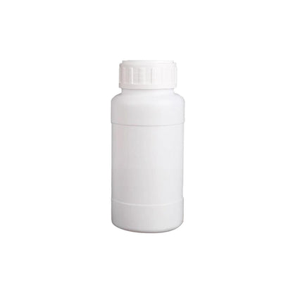 50pcs White Plastic Chemical Bottles 200ml with Screw Cap for Lab Storage