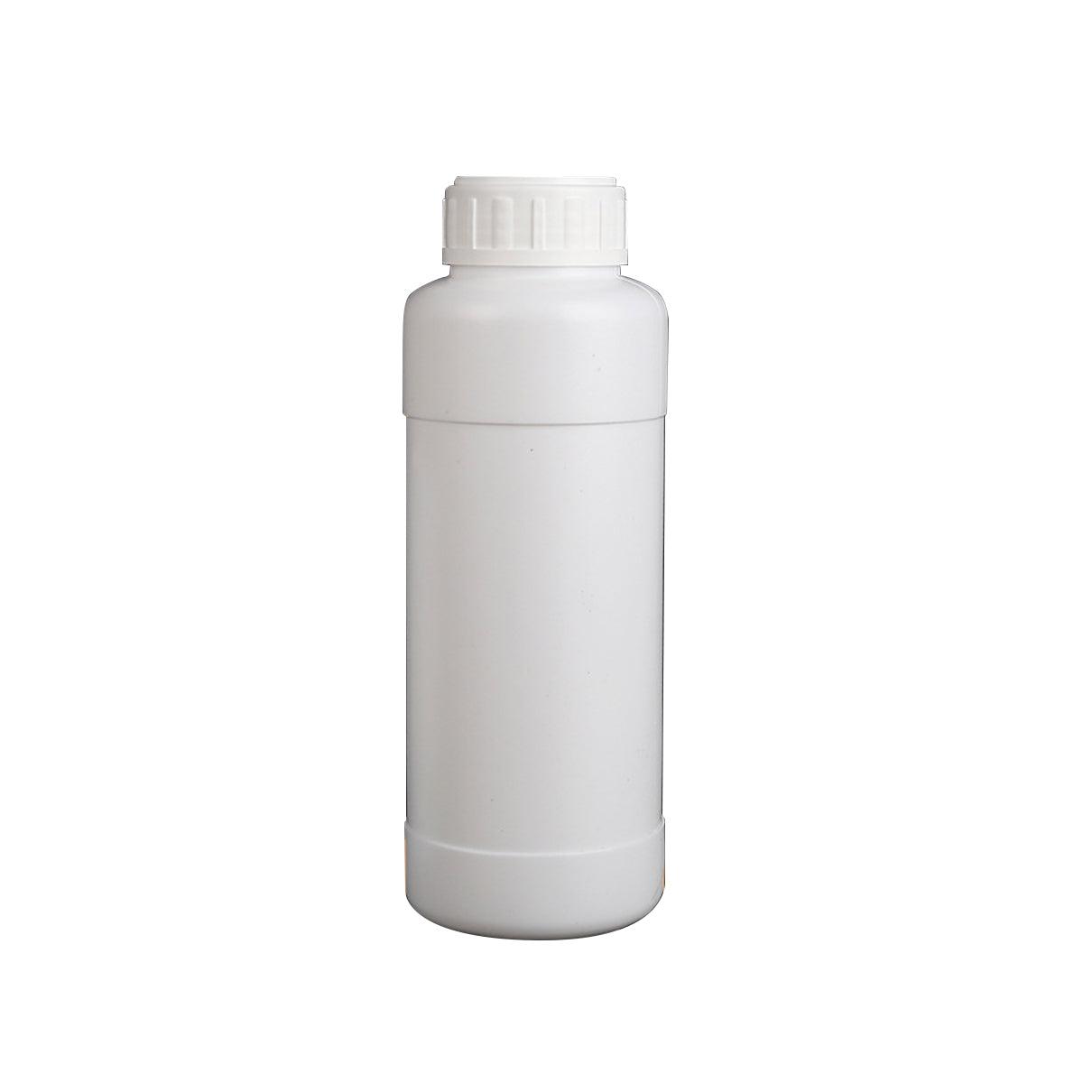 50pcs 300ml White Plastic Chemical Bottles with Screw Cap for Lab Storage