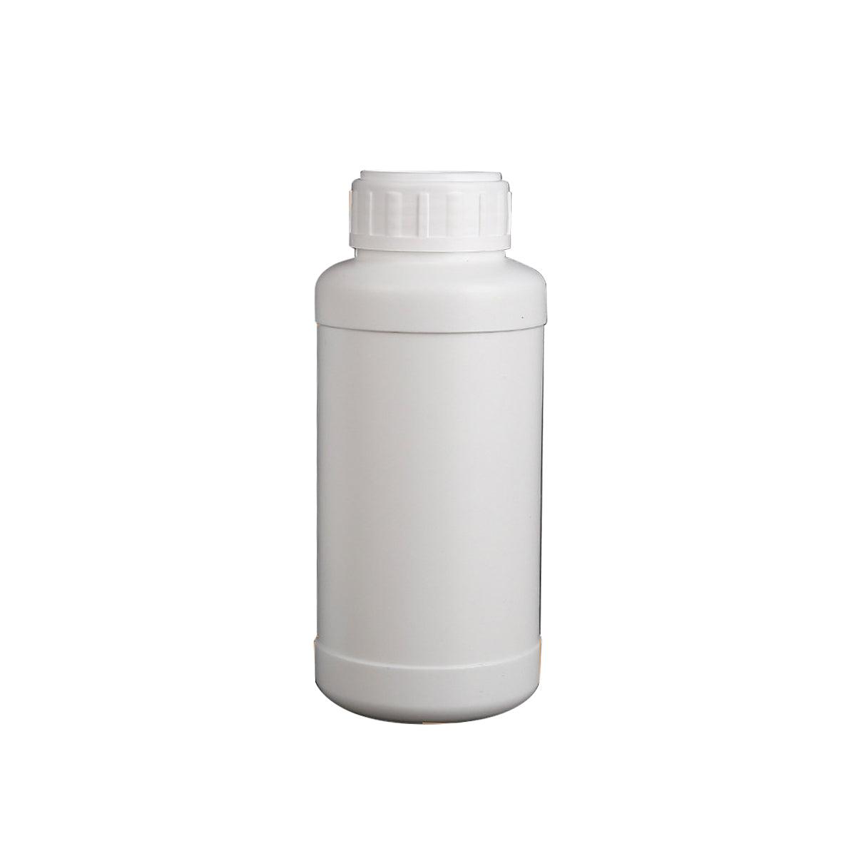 50pcs 300ml White Plastic Chemical Bottles with Screw Cap for Lab Storage