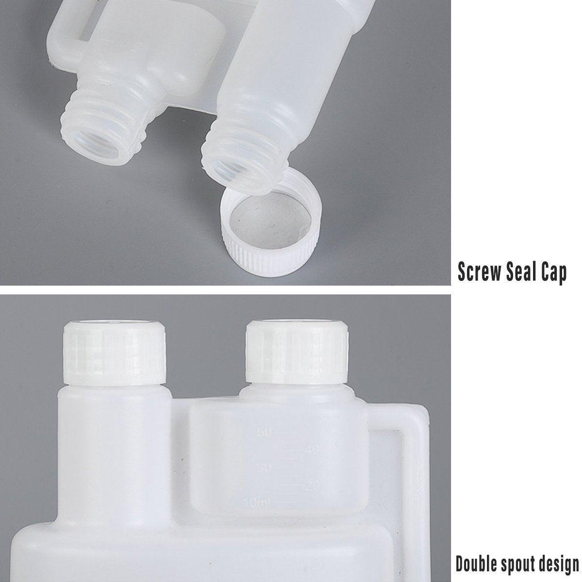 Premium Twin Chamber Chemical Bottle with Tamper Evident Cap - 250ml, 8 Pack