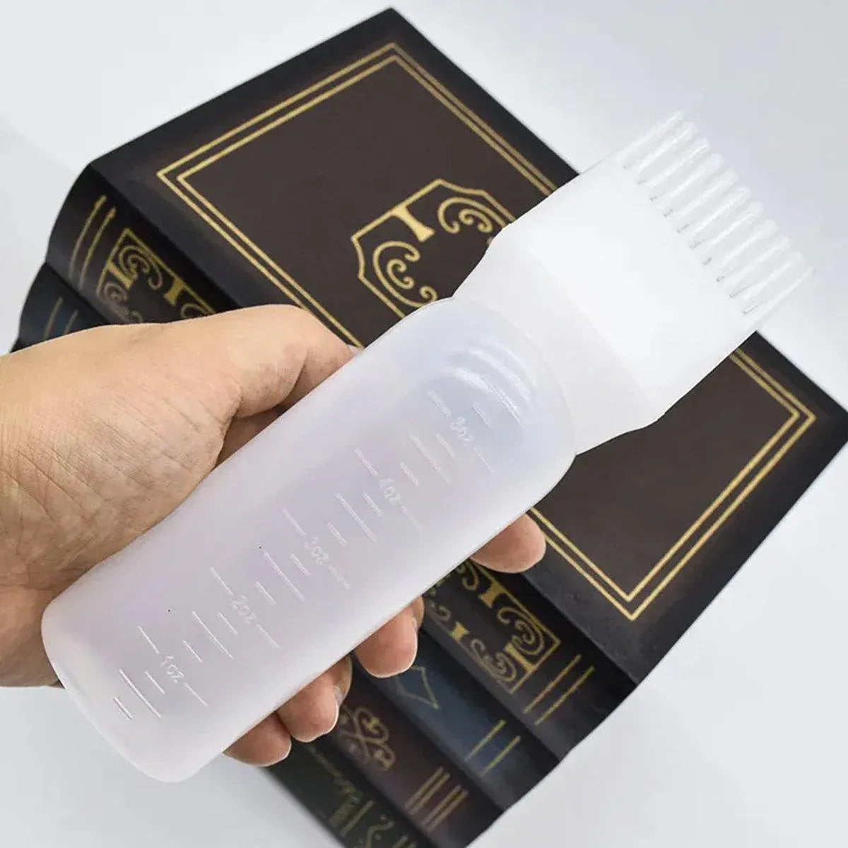 Premium 10pcs 170ml Hair Dye Applicator Bottles with Comb Nozzle and Measurements