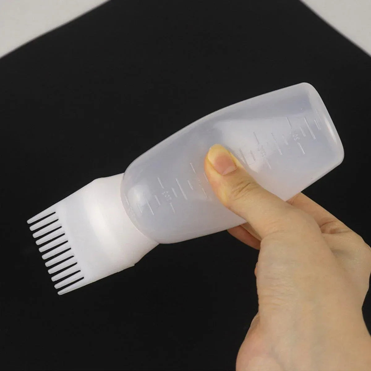 Premium 10pcs 170ml Hair Dye Applicator Bottles with Comb Nozzle and Measurements