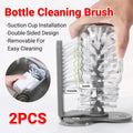 Premium Suction Cup Glass & Bottle Cleaning Brushes – 2 Pack
