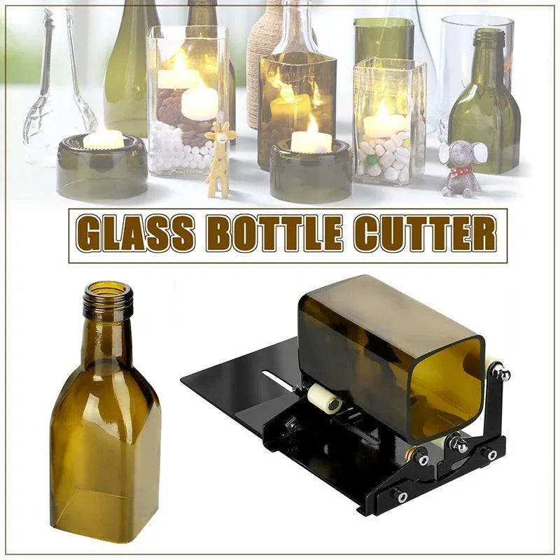 Premium Adjustable Glass Bottle Cutter Tool for Round & Square Bottles