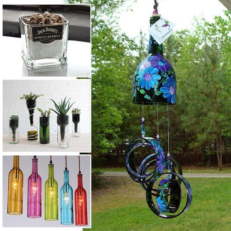 Premium Adjustable Glass Bottle Cutter Tool for Round & Square Bottles