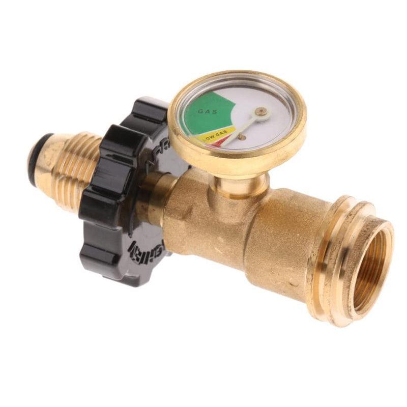 Premium POL Propane Gas Pressure Gauge with QCC1 Adapter