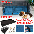 Waterproof Small Pet Crate Sump Cover Dirt Resistant Mat Easy to Clean 119x61 cm - Black - SuperSaverAU - view 1