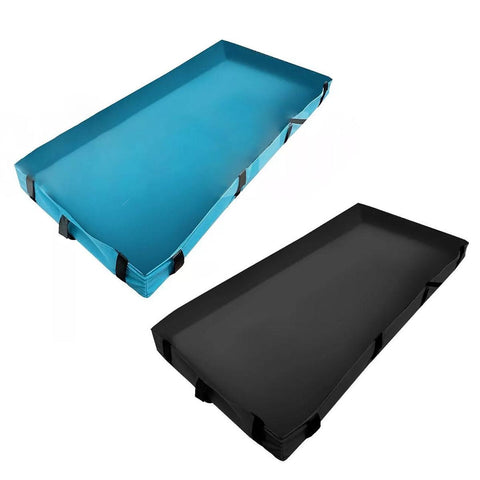Waterproof Small Pet Crate Sump Cover Dirt Resistant Mat Easy to Clean 119x61 cm - Black - SuperSaverAU - view 2