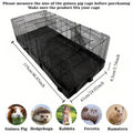 Waterproof Small Pet Crate Sump Cover Dirt Resistant Mat Easy to Clean 119x61 cm - Black - SuperSaverAU - view 3