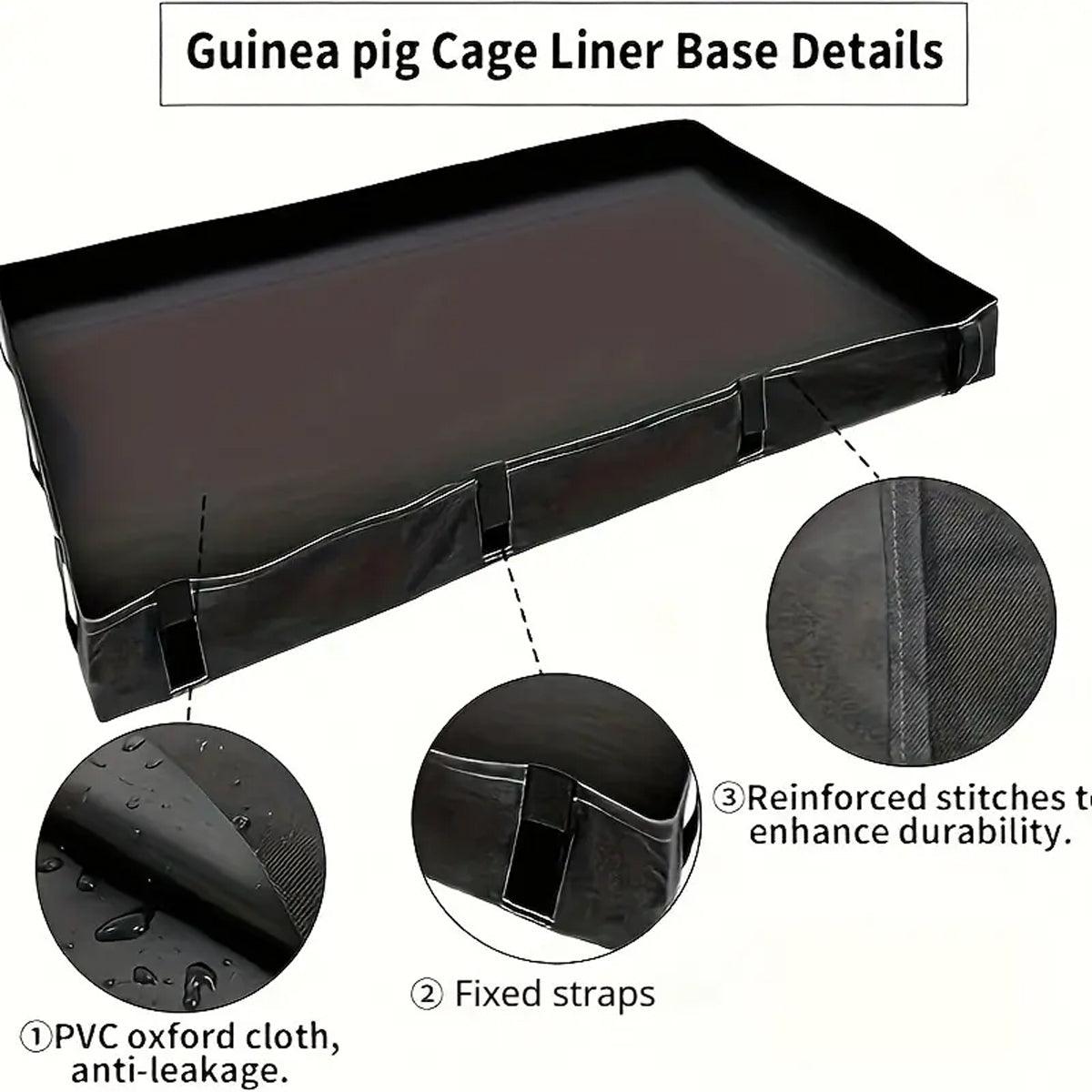 Waterproof Small Pet Crate Sump Cover Dirt Resistant Mat Easy to Clean 119x61 cm - Black - SuperSaverAU - view 4