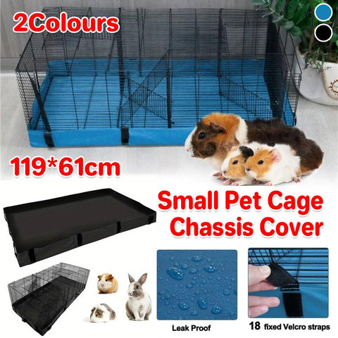 Waterproof Small Pet Crate Sump Cover - Dirt Resistant Mat, Easy to Clean, 119x61 cm, Blue - SuperSaverAU - view 1