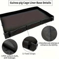 Waterproof Small Pet Crate Sump Cover - Dirt Resistant Mat, Easy to Clean, 119x61 cm, Blue - SuperSaverAU - view 4
