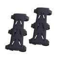 Premium 2pcs Black Openwork Archery Arm Guards with Adjustable Elastic Straps