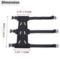 Premium 2pcs Black Openwork Archery Arm Guards with Adjustable Elastic Straps