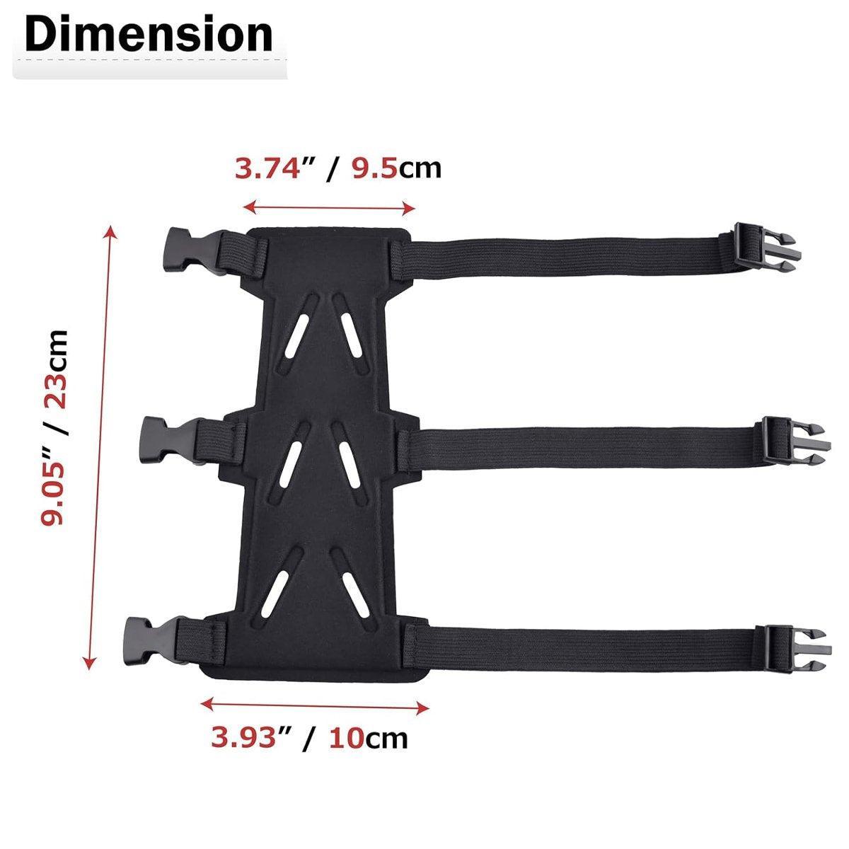 Premium 2pcs Black Openwork Archery Arm Guards with Adjustable Elastic Straps