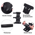 Premium 2pcs Black Openwork Archery Arm Guards with Adjustable Elastic Straps