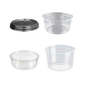 100PCS Transparent Packing Box With Cover Plastic Dessert Bowl Food Container - 12oz Bowl - SuperSaverAU - view 2