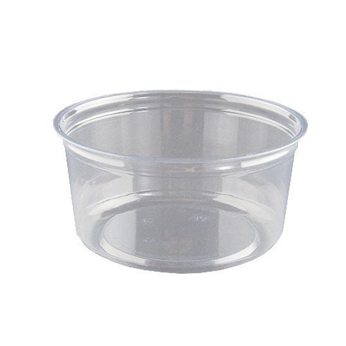 100PCS Transparent Packing Box With Cover Plastic Dessert Bowl Food Container - 12oz Bowl
