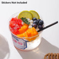 100PCS Transparent Packing Box With Cover Plastic Dessert Bowl Food Container - 8oz Bowl - SuperSaverAU - view 4