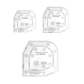 Quilting Ruler Bowl Mat Template Set - 6, 8, 10 Inch Acrylic Cozy - SuperSaverAU - view 1