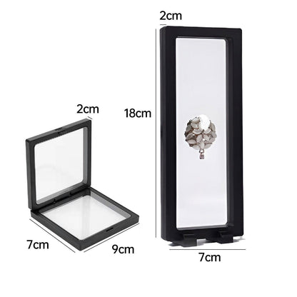 10pcs PE Film Jewelry Display & Storage Box - Transparent White Packaging Container