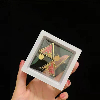 10pcs PE Film Jewelry Display & Storage Box - Transparent White Packaging Container