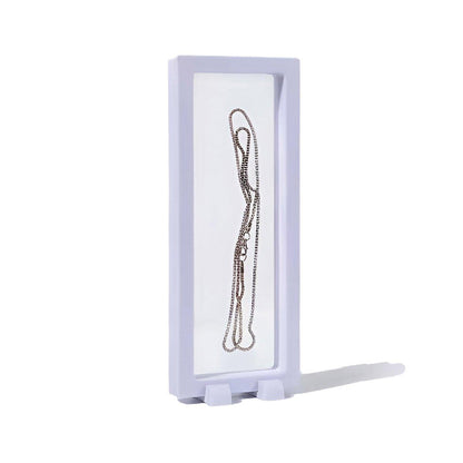 10pcs PE Film Jewelry Display & Storage Box - Transparent White Packaging Container