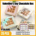 Valentine's Day Chocolate Box - Gourmet 25 pcs, 9 Grids, Tiffany - SuperSaverAU - view 1
