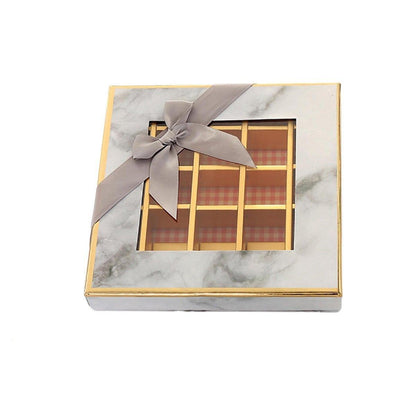 Valentine's Day Chocolate Box - Gourmet 25 pcs, 9 Grids, Tiffany