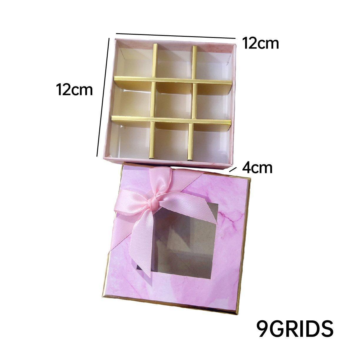 Valentine's Day Chocolate Box - Gourmet 25 pcs, 12 Grids, Gray