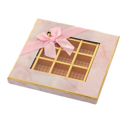 Valentine's Day Chocolate Box - Gourmet 25 pcs, 12 Grids, Gray