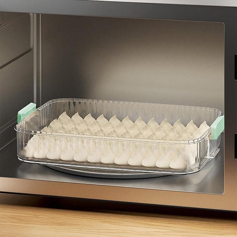 Premium Multi-Layer Dumpling Storage Box – with Locking Lid