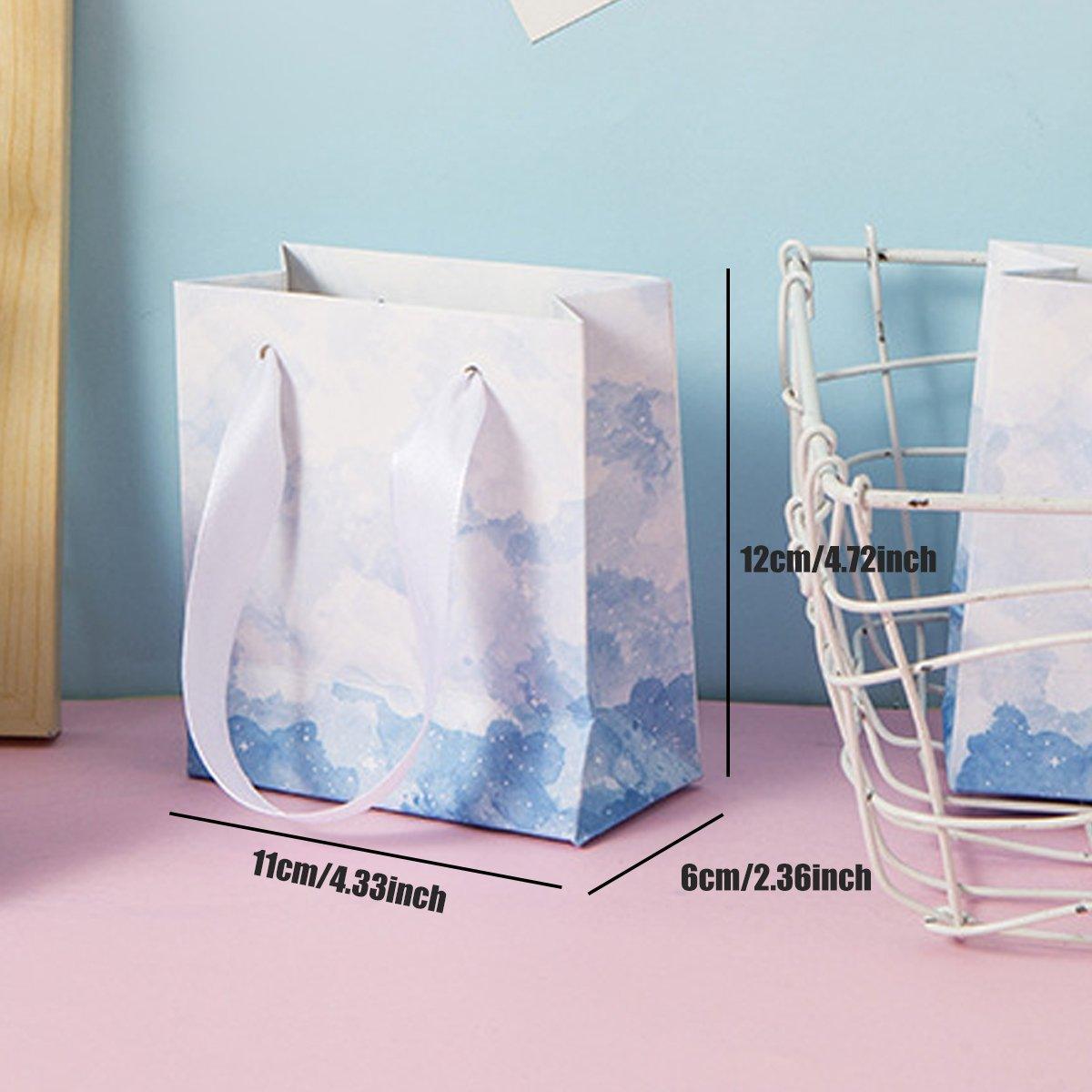 Jewelry Box Organizer 20PCS for Earrings & Rings with Cloud Design - Blue/White