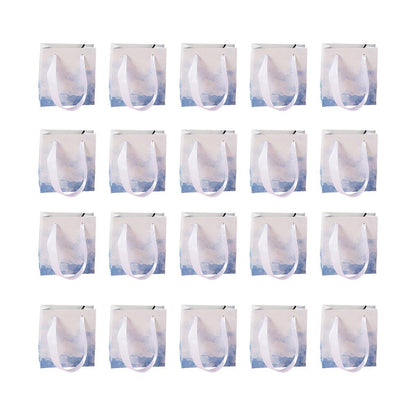 Jewelry Box Organizer 20PCS for Earrings & Rings with Cloud Design - Blue/White